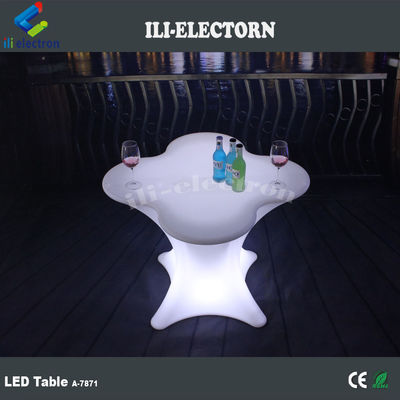 Blumenförmige LED-Glanzmöbel Kaffeetafel für den Handel