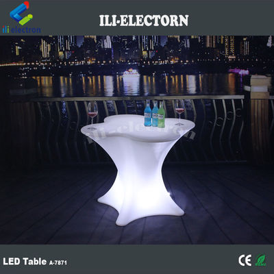 Blumenförmige LED-Glanzmöbel Kaffeetafel für den Handel
