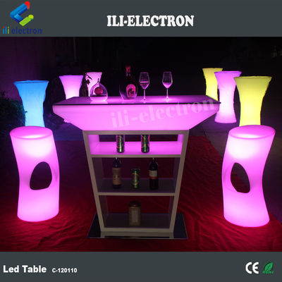Kunststoff-LED-Leuchtenmöbel, Leuchtende Bar Tisch Für Veranstaltung Party Lounge