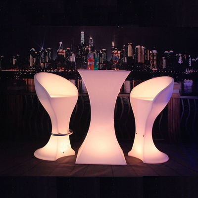 Outdoor-LED-Wiederaufladbare Möbel Glas Kaffeetafel