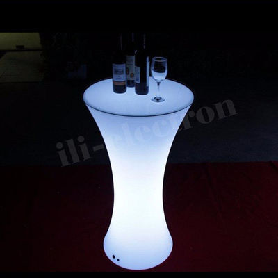 Licht-LED-Plastik-Beleuchtung Möbel Set Cocktail-Tisch