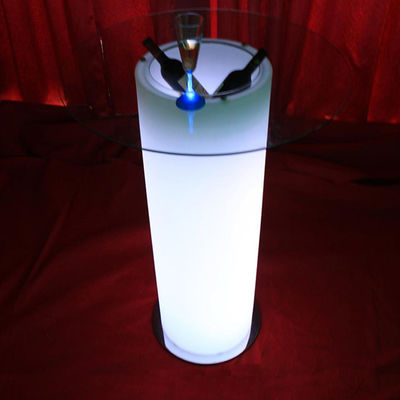 Kunststoff-Party-Glasur-Ausrüstung Glas-Led-Eis-Eimer-Tisch
