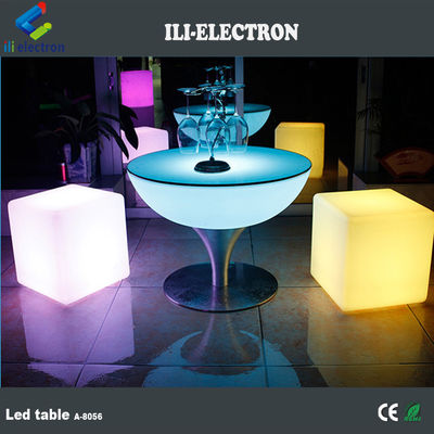 High Led Cocktail Table Metalltisch mit Stuhl für Veranstaltungen