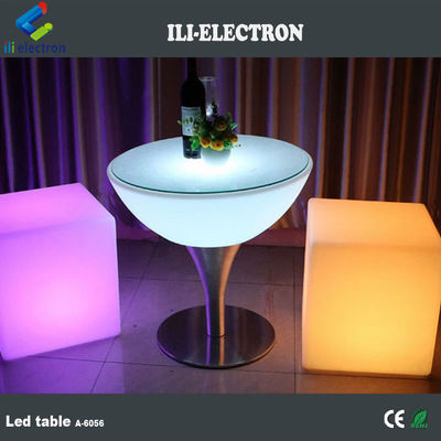 High Led Cocktail Table Metalltisch mit Stuhl für Veranstaltungen