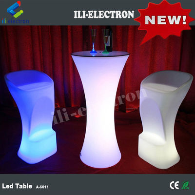 Nachtclub Veranstaltung High Boy leuchtenden Led Cocktail-Tisch tragbare Beleuchtung High Top RGB Cocktail-Tisch