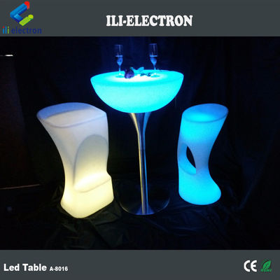 Kommerzieller LED-Licht Cocktail-Tisch, beleuchteter Bar-Tisch Wireless für die Party