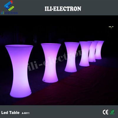 Innen- und Außenbereich verwendet High Top LED Bistro Tisch