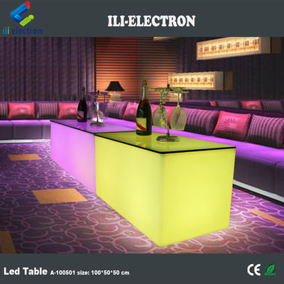 PE Kunststoff LED Rechteck Kubus Licht Bar Tabelle Farbwechsel mit Fernbedienung für Club
