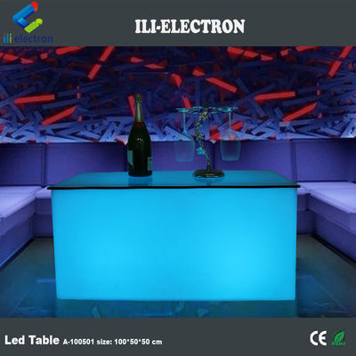 PE Kunststoff LED Rechteck Kubus Licht Bar Tabelle Farbwechsel mit Fernbedienung für Club