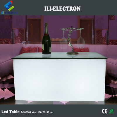 PE Kunststoff LED Rechteck Kubus Licht Bar Tabelle Farbwechsel mit Fernbedienung für Club