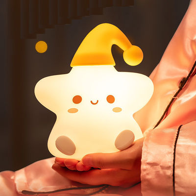 Kreatives Geschenk Stars Silikon-Pat-Lampe Schlafzimmer Bettseite führte kleine Nachtlicht süßes Geburtstagsgeschenk für Kinder