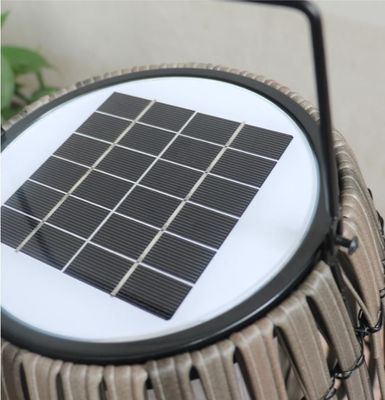 Portable Rattan Garten Sonnenlampen IP65 Wasserdicht für den Außenbereich