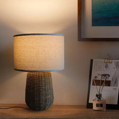 Nachhaltige Rattan-Tischlampe, langlebige Rattan-Bettlicht-Schaltersteuerung