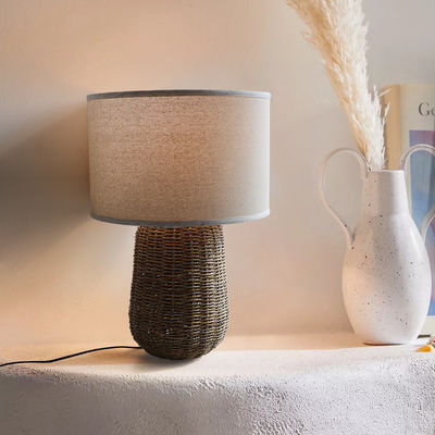 Nachhaltige Rattan-Tischlampe, langlebige Rattan-Bettlicht-Schaltersteuerung
