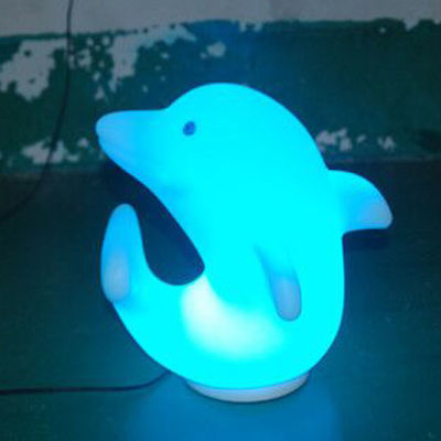 Plastik-Dolphin-LED-Leuchten 3500K Warm Weiß mit wiederaufladbarer Lithiumbatterie