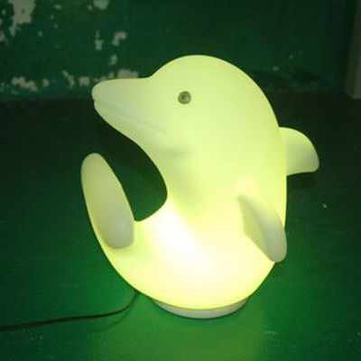 Plastik-Dolphin-LED-Leuchten 3500K Warm Weiß mit wiederaufladbarer Lithiumbatterie