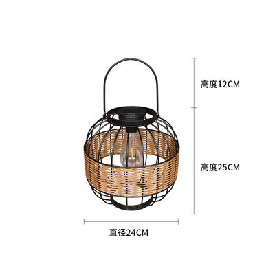 Wasserdichte Rattan-Lampenschirme für den Balkon im Garten
