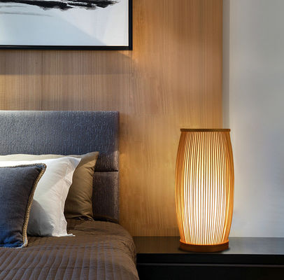 Bamboo-Tischlampe 2700K Weiches Warmes Weiß für die Wohnkultur