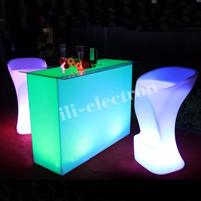 Beleuchtete Cocktailtische, LED-Beleuchtungstische für Nachtclub-Lounge