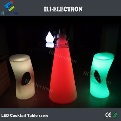Farbenfrohe LED-Leuchten für Cocktailtische