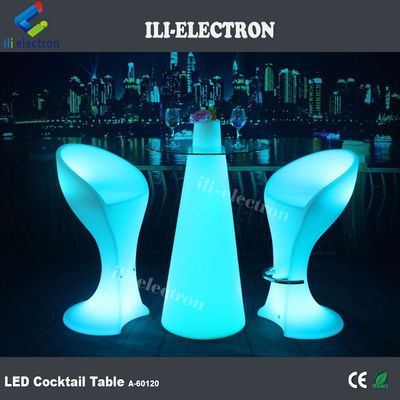 Farbenfrohe LED-Leuchten für Cocktailtische
