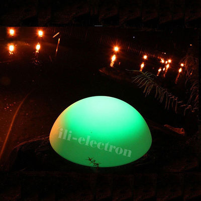 Kunststoff-LED-Farbwechsel-Wasserdichte Kugellampe Halbkugel-Form Für Gartendekor