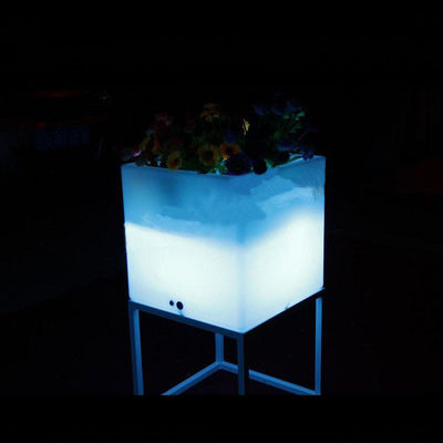 Außenwasserdicht Licht-Up-Eis Eimer Quadrat mit Metallstand