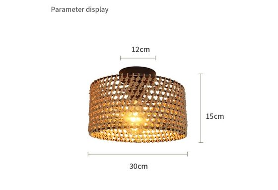 Industrial Style Retro Flur Balkon Kreative Persönlichkeit Anhängerlampe Gewebte Deckenleuchte