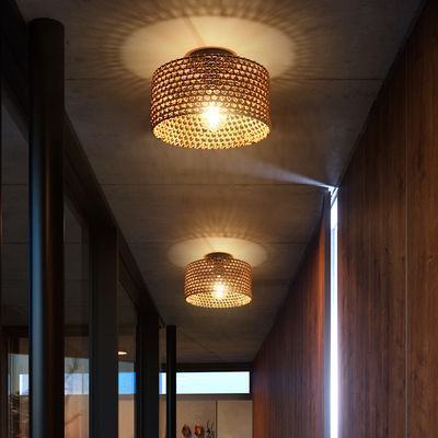 Industrial Style Retro Flur Balkon Kreative Persönlichkeit Anhängerlampe Gewebte Deckenleuchte