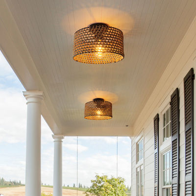 Industrial Style Retro Flur Balkon Kreative Persönlichkeit Anhängerlampe Gewebte Deckenleuchte