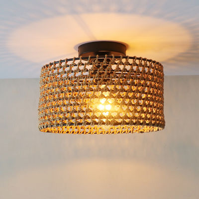 Industrial Style Retro Flur Balkon Kreative Persönlichkeit Anhängerlampe Gewebte Deckenleuchte