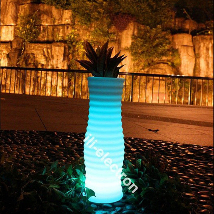 Fernbedienung LED Blumenkrug, Dekorativ beleuchtete Pflanzenkrüge für zu Hause
