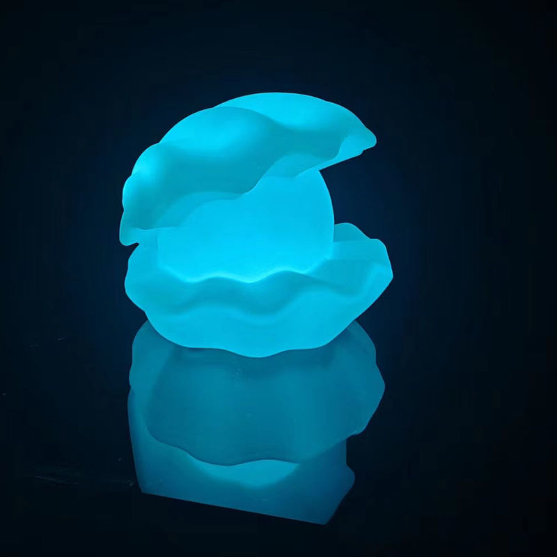 Farbenfrohe Poolleuchten, RGB LED Kinder Nachtlicht Muschelform