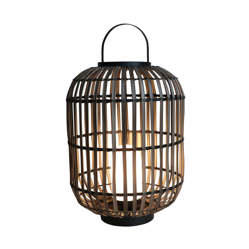 Dekorative Rattan-Lampe für den Außenbereich, Woven Rattan Lamp 3500K für die Atmosphäre