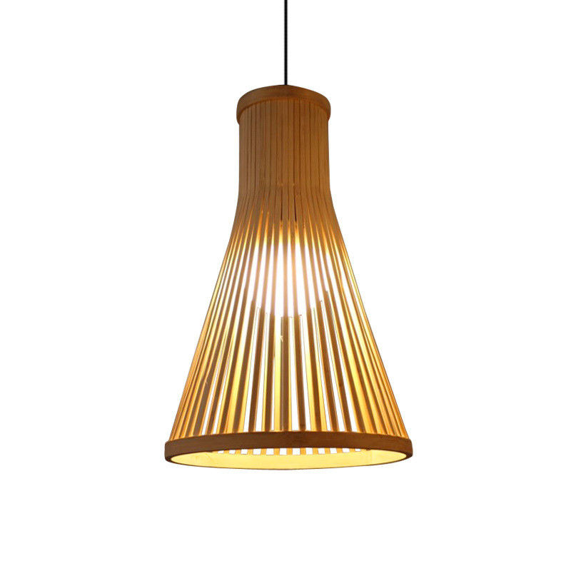 Maßgeschneiderte Rattan-Hängeleuchte, Nordic Woven Bambuslampe für die Innenbeleuchtung