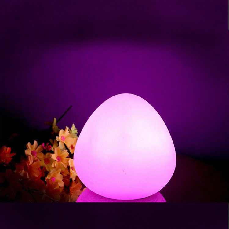 Farbenfrohe Ei-Lampen mit Fernbedienung