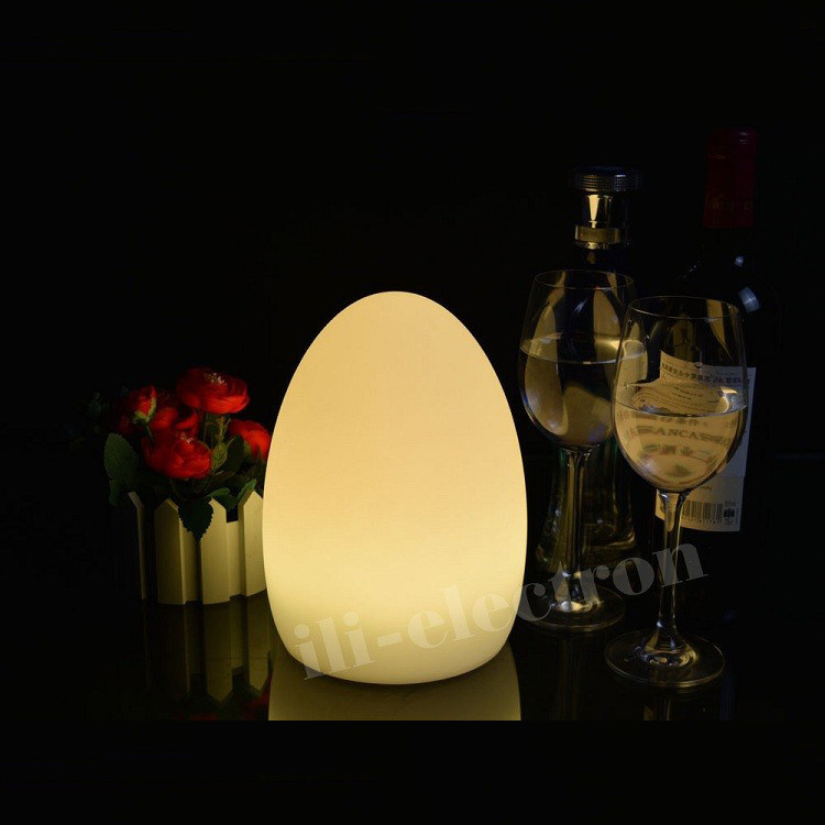 LED-Beleuchtung Ei-Form-Tischlampe mit 16 Farbwechsel