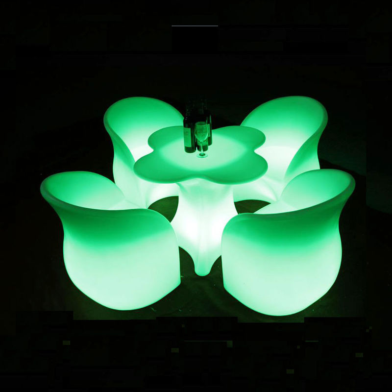 Einzigartige Blumenförmige Led-Außenmöbel für Veranstaltungen helle Nachtclubstühle
