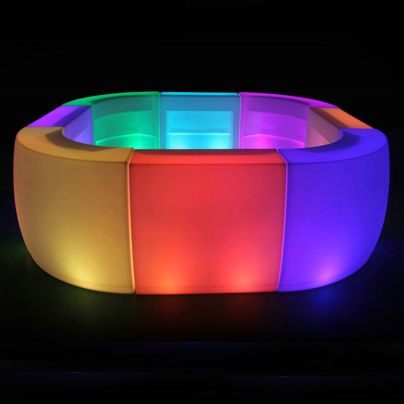 Commercial Leuchtende LED-Bar Zähler PE Kunststoff 16 Farben wechselnd