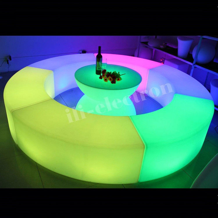 Farbwechselnde LED-Leuchten Möbel, wiederaufladbarer LED-Lounge Chair OEM