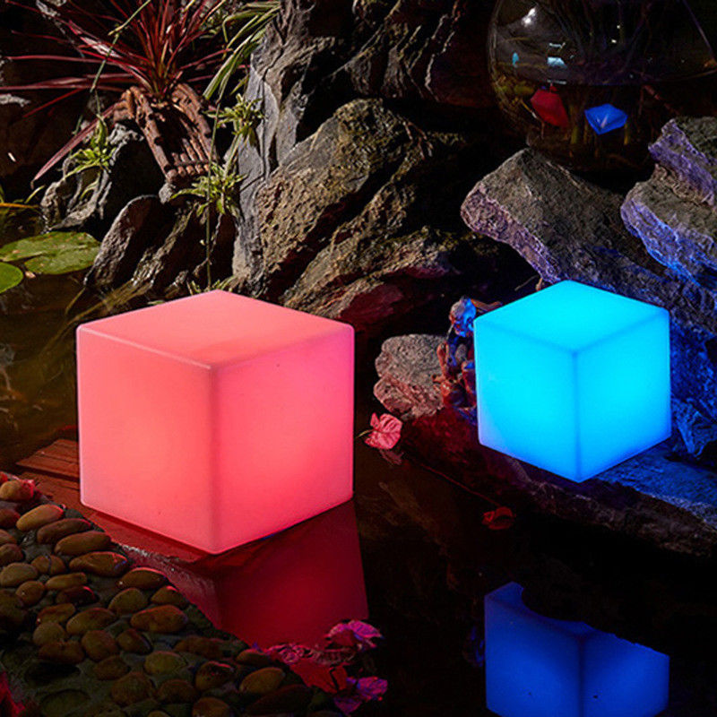 Fernbedienung LED Kubus Nachtlicht Beleuchtet Rgb Farbwechsel Batterie wiederaufladbar