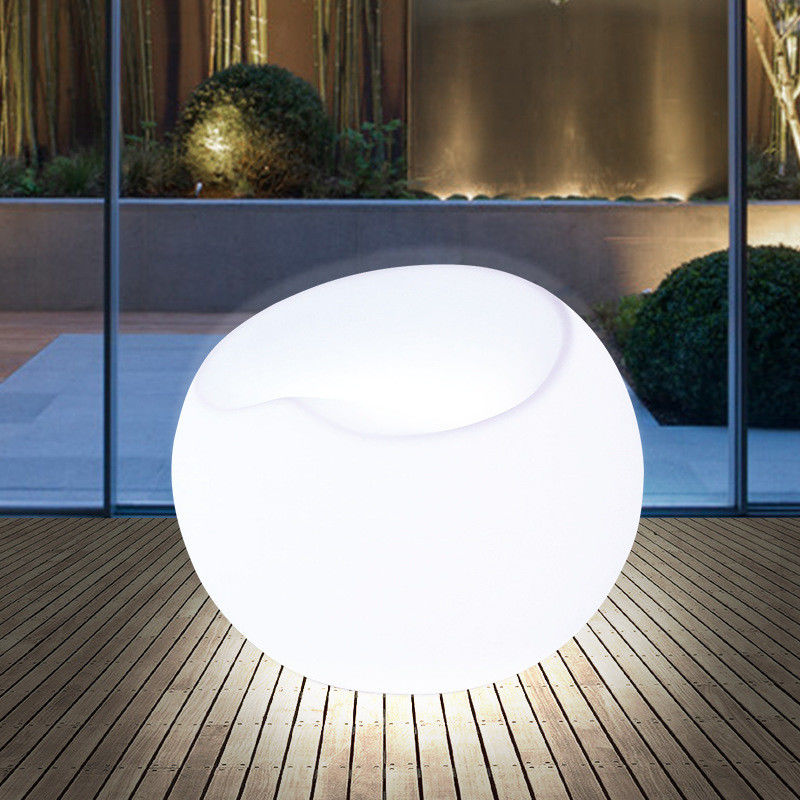 Modularer Farbwechsel Puff Chair Kunststoff Lounge Möbel Led Light Up Sofa
