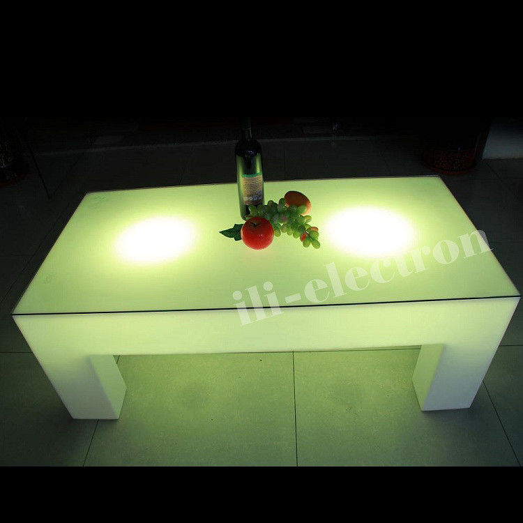 4 Beine LED Licht Cocktail Tisch, 16 Farben Wechsel LED Glow Tisch Fernbedienung