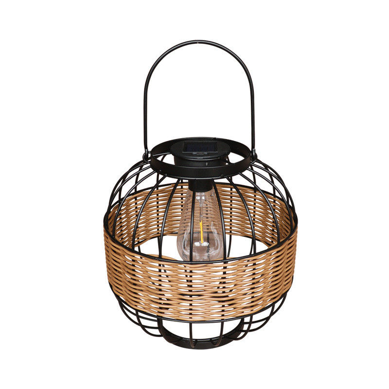 Wasserdichte Rattan Garten Laternen, Außen Rattan Sonnenlampen Für Balkon Dekoration