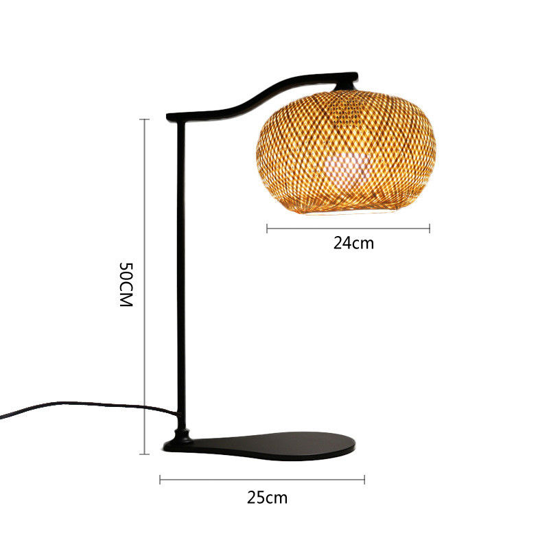 Bamboo-Tischlampe 2700K Weiches Warmes Weiß für die Wohnkultur