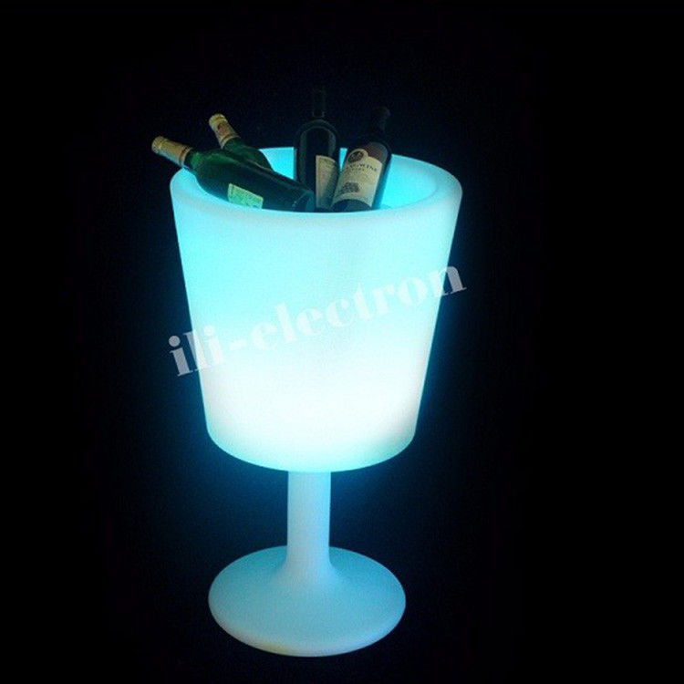 Wireless Plastic LED Eisbehälter Tasse Form 16 Farben Wechsel für Champagner
